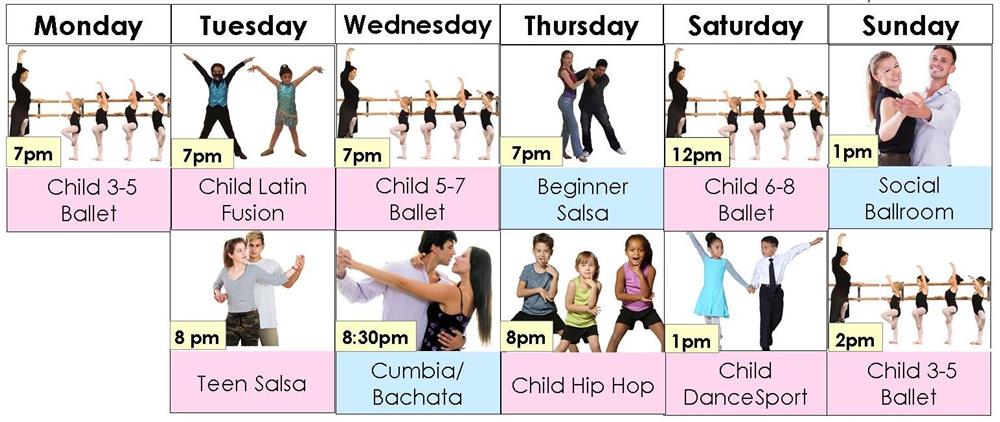Group dance classes for adults and kids in Houston
