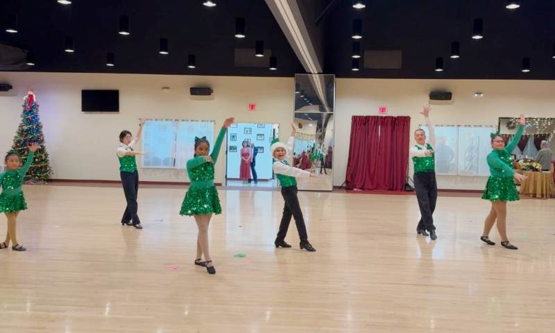 Holiday Dance Showcase performance by Child DanceSport class