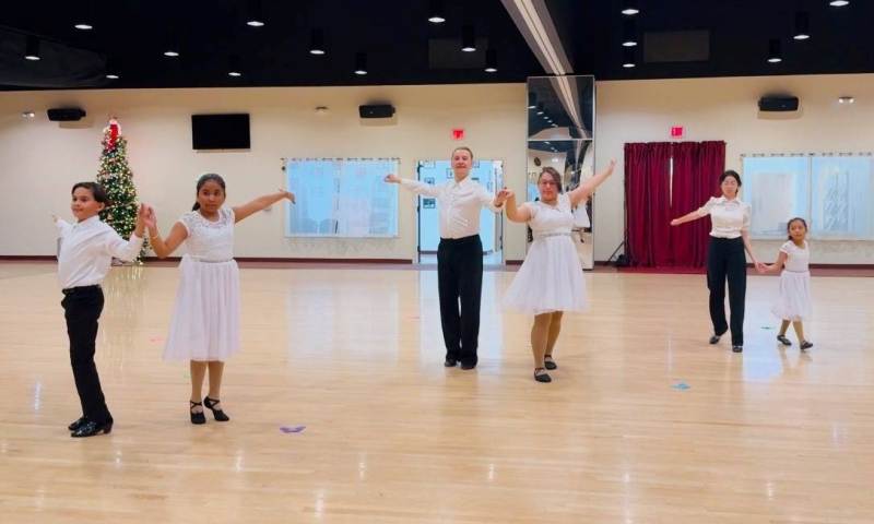 Holiday Dance Showcase performance (Waltz) by Child DanceSport class