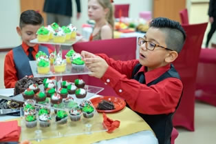 Food at Holiday Dance Showcase