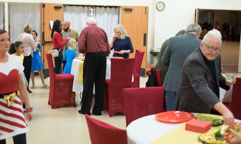 Food at Holiday Dance Showcase in Houston