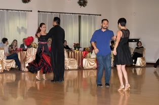 Social dancing at Holiday Dance Showcase