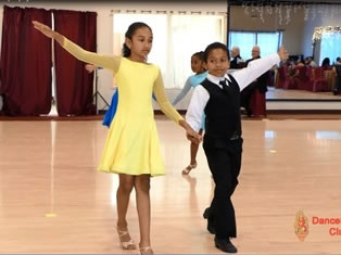 Children Ballroom dance performance at Holiday Dance Showcase