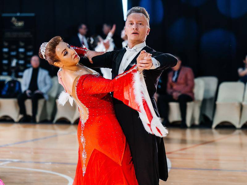 Denis Kojinov and Jeanette Chevalier (USA) dance standard at 2025 CSIT World Cup Standard Toronto, Canada