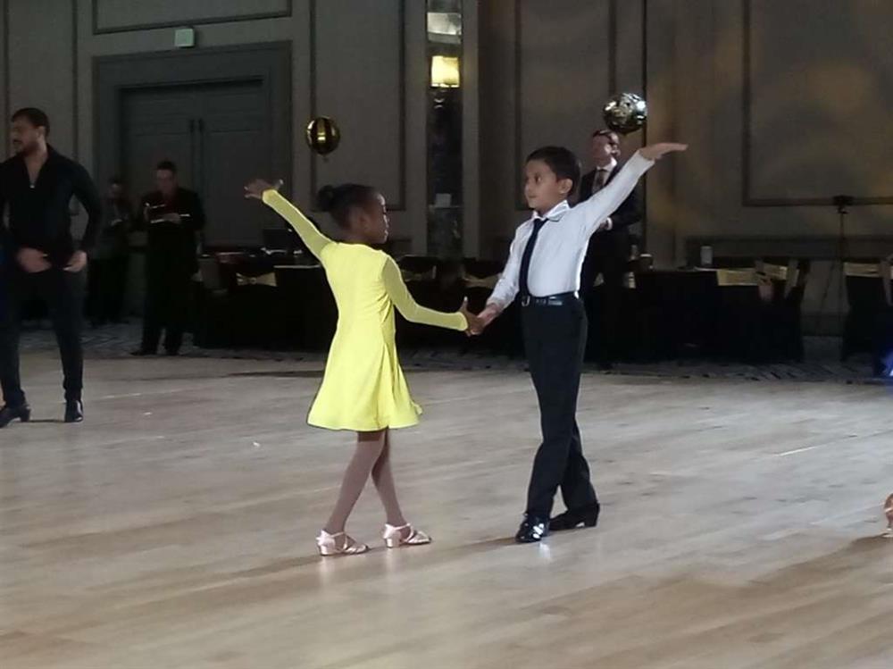 Tobi and Naya dancing at Houston DanceSport Classic