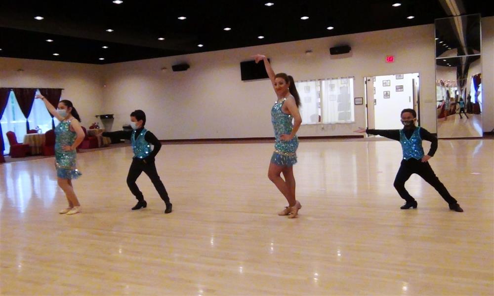 Child Latin Fusion Class (Tuesdays 7pm): Daniel, Kasey, Tobias and Ms. Jeanette Quickstep, Jive and Salsa Medley. “I’m Almost There”