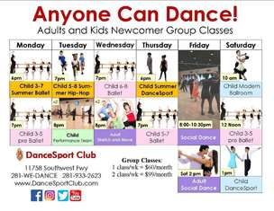 Summer dance classes in Houstona and Sugar Land