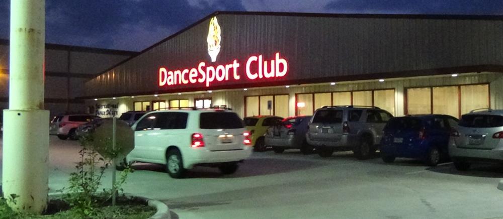 Front parking at DanceSport Club in Houston